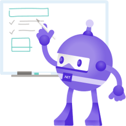 .NET bot writing on whitebpard