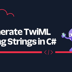 Generate TwiML using Strings in C#