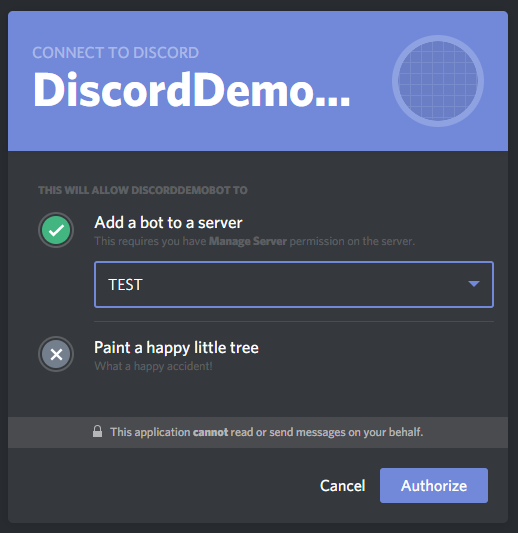 Invite Discord Bot to server