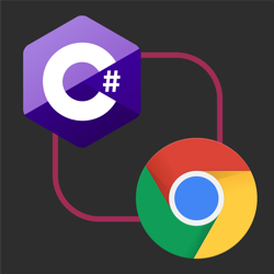C# and Chrome logo