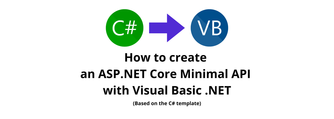 How to create an ASP.NET Core Minimal API with Visual Basic .NET (Based on the C# template)