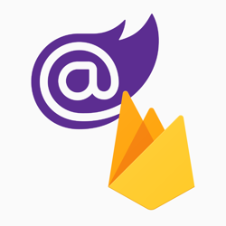 Blazor and Firebase logo