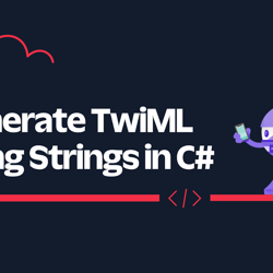 Generate TwiML using Strings in C#