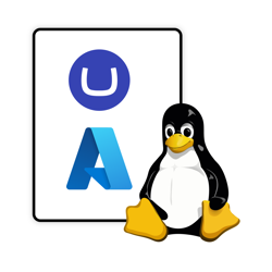 Umbraco, Azure, and Linux logo