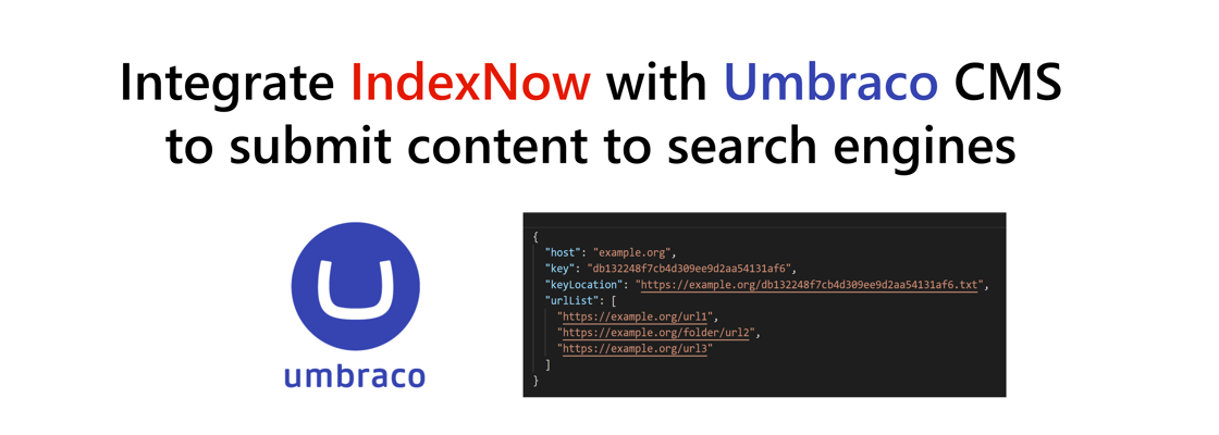 Integrate IndexNow with Umbraco CMS to submit content to search engines