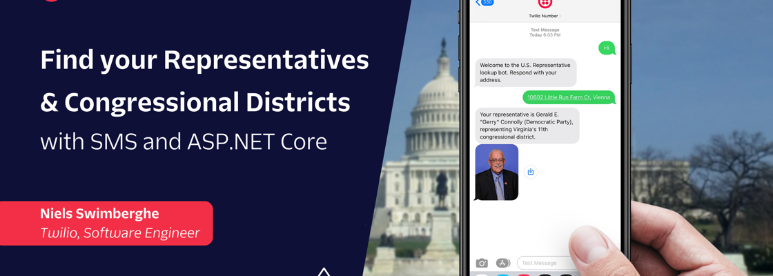 Find your Representatives & Congressional Districts with SMS and ASP.NET Core